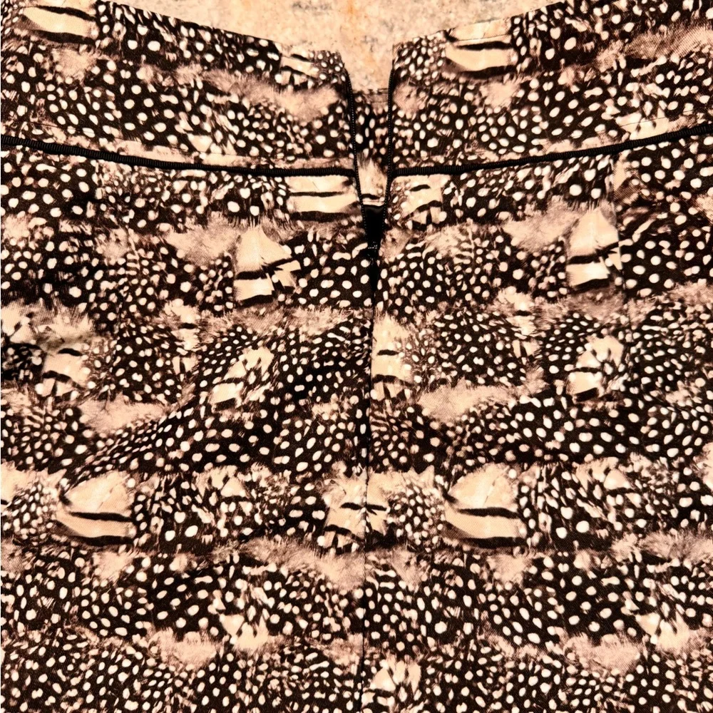 J. Crew Black and White Patterned Mini Skirt
